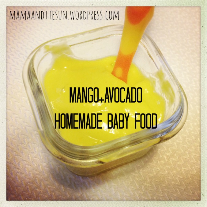 homemade baby food_mango avocado
